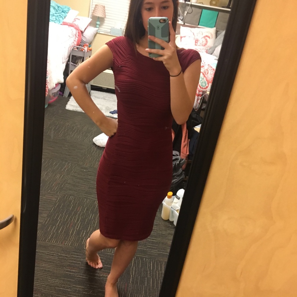 Burgundy Dress